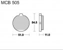 Brzdové obloženie LUCAS MCB 505 organické
